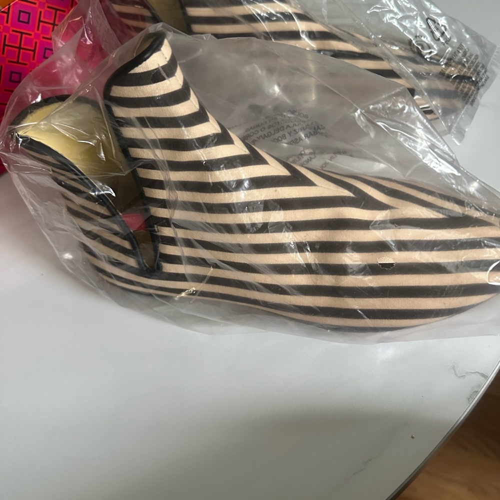 Tory Burch Black and Cream Ankle Boots